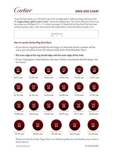 cartier ring size chart|cartier love ring size guide.